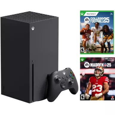 Xbox X + Madden NFL 25 + College Football 25 Games Bundle