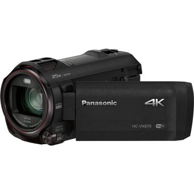Alt View Zoom 12. Panasonic - HC-VX870K 4K Ultra HD Flash Memory Camcorder - Black