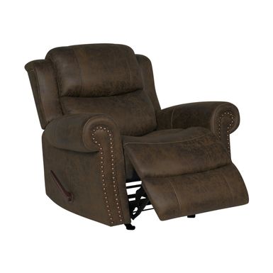 image of Copper Grove Dilsen Extra Large Rolled Arm Rocker Recliner Chair - Saddle Brown with sku:v194xwclepao3qzt8oqviwstd8mu7mbs-overstock