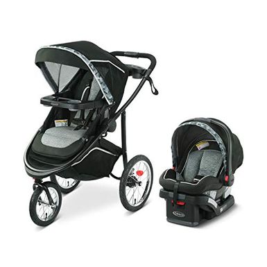 image of Graco Modes Jogger 2.0 Travel System | Includes Jogging Stroller and SnugRide SnugLock 35 LX Infant Car Seat, Zion with sku:b08k2lv3jg-gra-amz