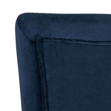 HomePop Ink Navy Plush Velvet Parson Chairs (Set of 2) - Ink navy plush velvet