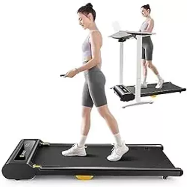 image of UREVO Under Desk Treadmill, Walking Pad for Home/Office, Portable Walking Treadmill 2.25HP, Walking Jogging Machine with 265 lbs Weight Capacity Remote Control LED Display with sku:bb22339042-bestbuy