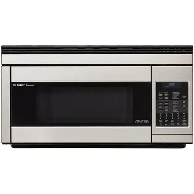 image of Sharp - 1.1 CF Carousel Over-the-Range Microwave, Convection, 850W with sku:r1874t-almo
