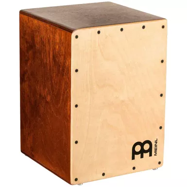 image of Meinl Jam Cajon with Light Brown Body and Natural Frontplate with sku:mljc50lbnt-adorama