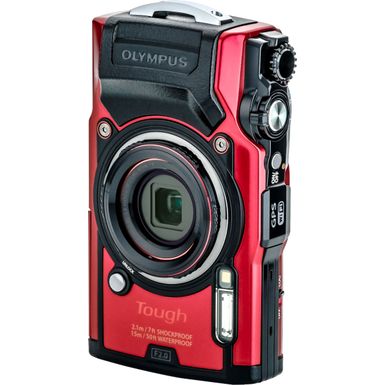 Back Zoom. Olympus - Tough TG-6 4K 3840x2160 12 Megapixel Digital Camera - RED