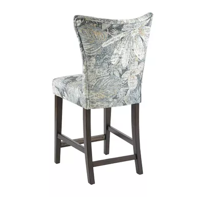 Jazz Multi-Hued Blue Fabric Counter Stool