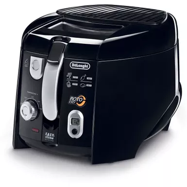 image of De'Longhi - 2.2 Lb. Cool Touch Roto Deep Fryer - Black with sku:d28313uxbk-almo