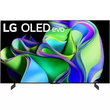 image of LG - 42" Class C3 Series OLED evo 4K UHD Smart webOS TV with sku:bb22094171-bestbuy