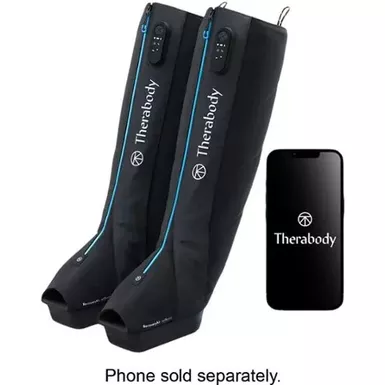 image of Therabody - RecoveryAir JetBoots Medium - Black with sku:bb22140841-bestbuy