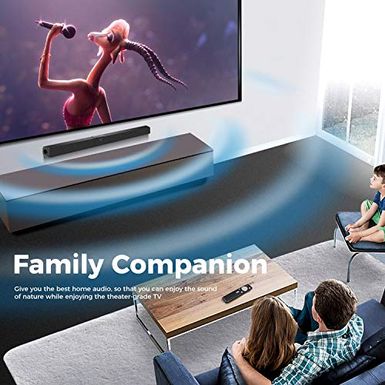 FULOXTECH TV Sound Bar, Upgraded Soundbar for TV 36.5-Inch 40W 2.0 Channel Wireless & Wired Bluetooth Sound Bars Home Theater Surround...