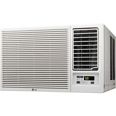 image of LG - 18 000 BTU Window Air Conditioner and 12 000 BTU Heater - White with sku:bb21187565-5890361-bestbuy-lg