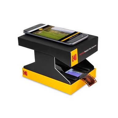 image of Kodak - Mobile Film & Slide Scanner, Portable Scanner Lets You Scan Old 35mm Films & Slides Photo Using Your Smartphone Camera - Black with sku:bb21933430-6491239-bestbuy-kodak