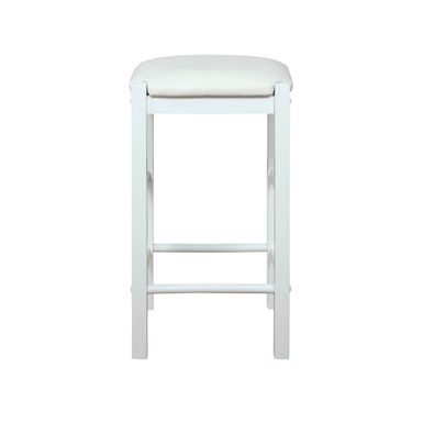Jasmine Backless Counter Stool White Set of Two