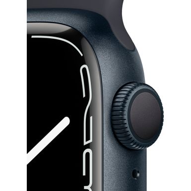 Apple Watch Series 7 (GPS) 41mm Midnight Aluminum Case with Midnight Sport Band Midnight Bundle
