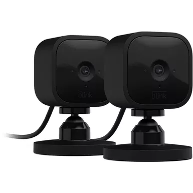 image of Blink - Mini Indoor 1080p Wireless Security Camera (2-Pack) - Black with sku:b09n6qbmtw-streamline