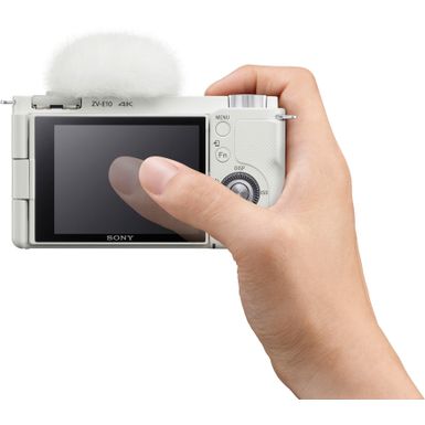Alt View Zoom 17. Sony - Alpha ZV-E10 Mirrorless Vlog Camera - Body Only - White