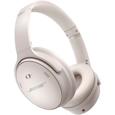 image of Bose - QuietComfort 45 Wireless Noise Cancelling Over-the-Ear Headphones - White Smoke with sku:bb21803277-6471288-bestbuy-bose