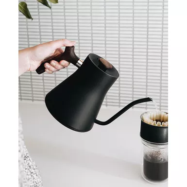 image of Fellow - Stagg EKG Electric Pour-Over Kettle - Matte Black + Walnut with sku:bb22251582-bestbuy
