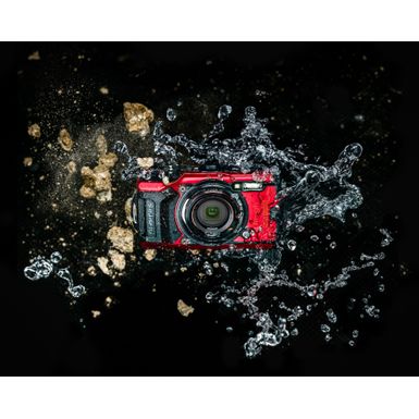 Top Zoom. Olympus - Tough TG-6 4K 3840x2160 12 Megapixel Digital Camera - RED