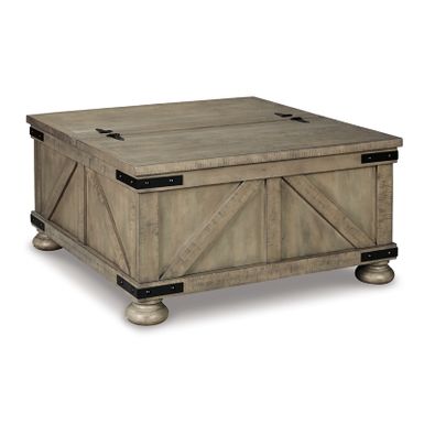 image of Gray Aldwin Cocktail Table with Storage with sku:t457-20-ashley