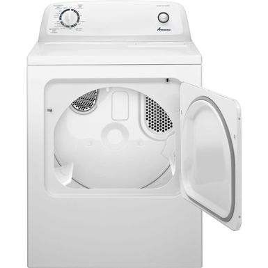 Alt View Zoom 2. Amana - 6.5 Cu. Ft. Electric Dryer with Automatic Dryness Control - White