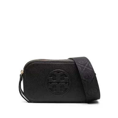 image of Tory Burch Miller Crossbody Bag (Mini, Black) with sku:158757|001-black|o/s-corporatesignature