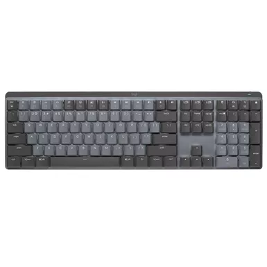 image of Logitech - MX Mechanical Full size Wireless Mechanical Tactile Switch Keyboard for Windows/macOS with Backlit Keys - Graphite with sku:bb21978006-bestbuy