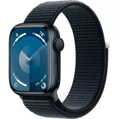 Apple Watch Series 9 GPS 41mm Aluminum Case with Midnight Sport Loop - Midnight