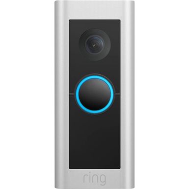 image of Ring - Video Doorbell Pro 2 Smart WiFi Video Doorbell Wired - Satin Nickel with sku:b086q54k53-streamline