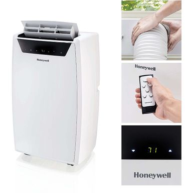 image of Honeywell - Classic 700 Sq. Ft. Portable Air Conditioner with Dehumidifier - White with sku:bb21999626-6505271-bestbuy-honeywell