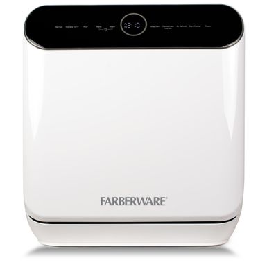 image of Farberware Complete Portable Countertop Dishwasher - White with sku:qkoz2cpod6bwkzqgphaffqstd8mu7mbs-far-ovr