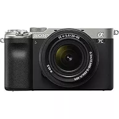 Sony - Alpha 7C Full-frame Compact Mirrorless Camera with FE 28-60mm F4-5.6 lens - Silver