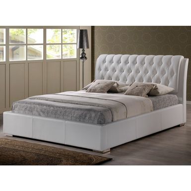 image of Oliver & James Cheri White King-size Platform Bed - King with sku:hzwhzckqntmh3dve2aisma-overstock
