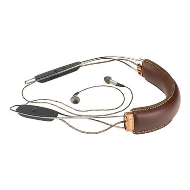 image of Klipsch X12 Neckband Bluetooth In-Ear Headphones with cVc Mic, 5Hz to 19kHz Frequency Response, Brown with sku:kpx12br-adorama