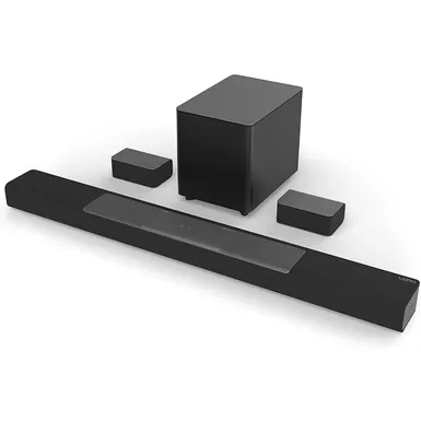 image of VIZIO - 5.1.2-Channel M-Series Premium Sound Bar with Wireless Subwoofer, Dolby Atmos and DTS:X - Dark Charcoal with sku:8pn286-ingram