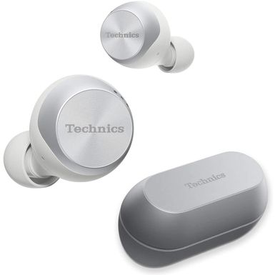 image of Panasonic Technics EAH-AZ70W True Wireless Earbuds with Advanced Noise Cancelling, Hi-Fi Sound, Silver with sku:pceahaz70ws-adorama
