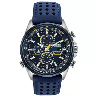 Citizen - Mens Blue Angels Eco-Drive World Chronograph-AT Watch