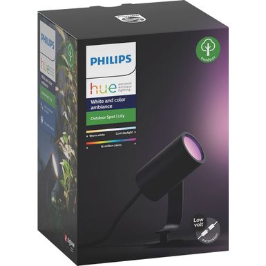 image of Philips - Hue White and Color Ambiance Lily Outdoor Spot Light Extension Kit - Multicolor with sku:bb21039769-6257672-bestbuy-philips