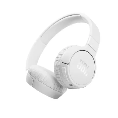 image of JBL Tune 660NC Headphones w/ Active Noise Cancellation White with sku:jblt660ncwhtam-powersales