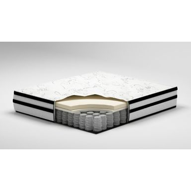image of White Chime 10" Hybrid King Mattress/ Bed-in-a-Box with sku:m69641-ashley