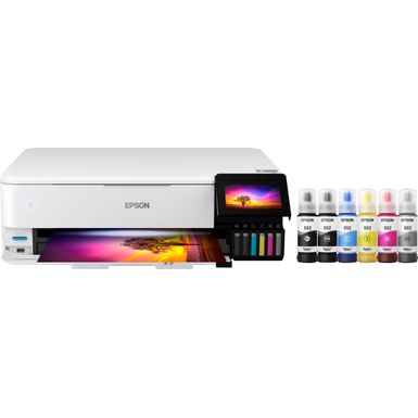 image of Epson - EcoTank Photo ET-8550 All-in-One Wide-format Supertank Printer with sku:bb21795013-6469372-bestbuy-epson