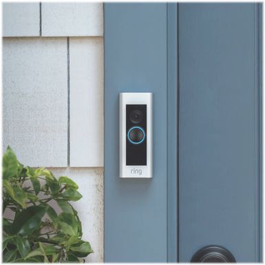Alt View Zoom 11. Ring - Video Doorbell Pro Smart Wi-Fi - Wired - Satin Nickel