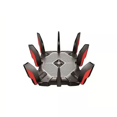 image of TP-Link - Archer AX11000 Tri-Band Wi-Fi 6 Router - Black/Red with sku:bb21417263-bestbuy