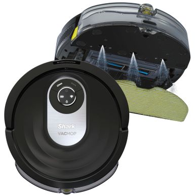 image of Shark - AI Robot Vacuum & Mop with Home Mapping, WiFi Connected - Black with sku:bb21610869-6421826-bestbuy-shark