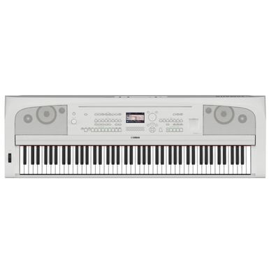 image of Yamaha DGX670 88-Key Portable Grand Piano, White with sku:yhdgx670wh-adorama