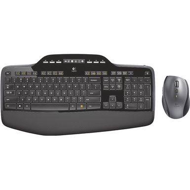 image of Logitech Wireless Desktop MK710 - keyboard and mouse set - English - US with sku:bb11099599-9928336-bestbuy-logitech