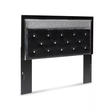 image of Kaydell Queen Upholstered Panel Headboard with sku:b1420-157-ashley