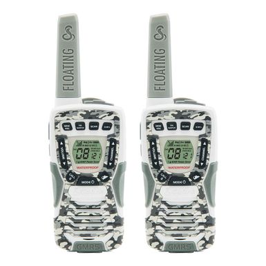 image of Cobra Refurbished Camo White Walkie Talkies 37-Mile Two-Way Radios with sku:cxt1095flwrb-electronicexpress