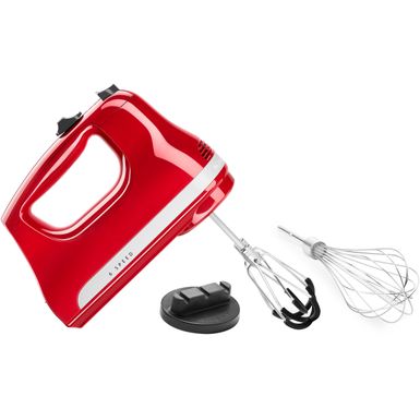 Alt View Zoom 12. KitchenAid - 6 Speed Hand Mixer with Flex Edge Beaters - Empire Red