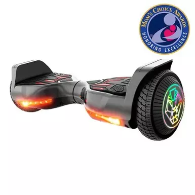 image of Swagtron - swagBOARD Twist T580 Hoverboard with Light-Up LED Wheels & Exclusive LiFePo™ Battery - Speeds up to 6.5 mph - Black with sku:bb21716721-6453926-bestbuy-swagtron